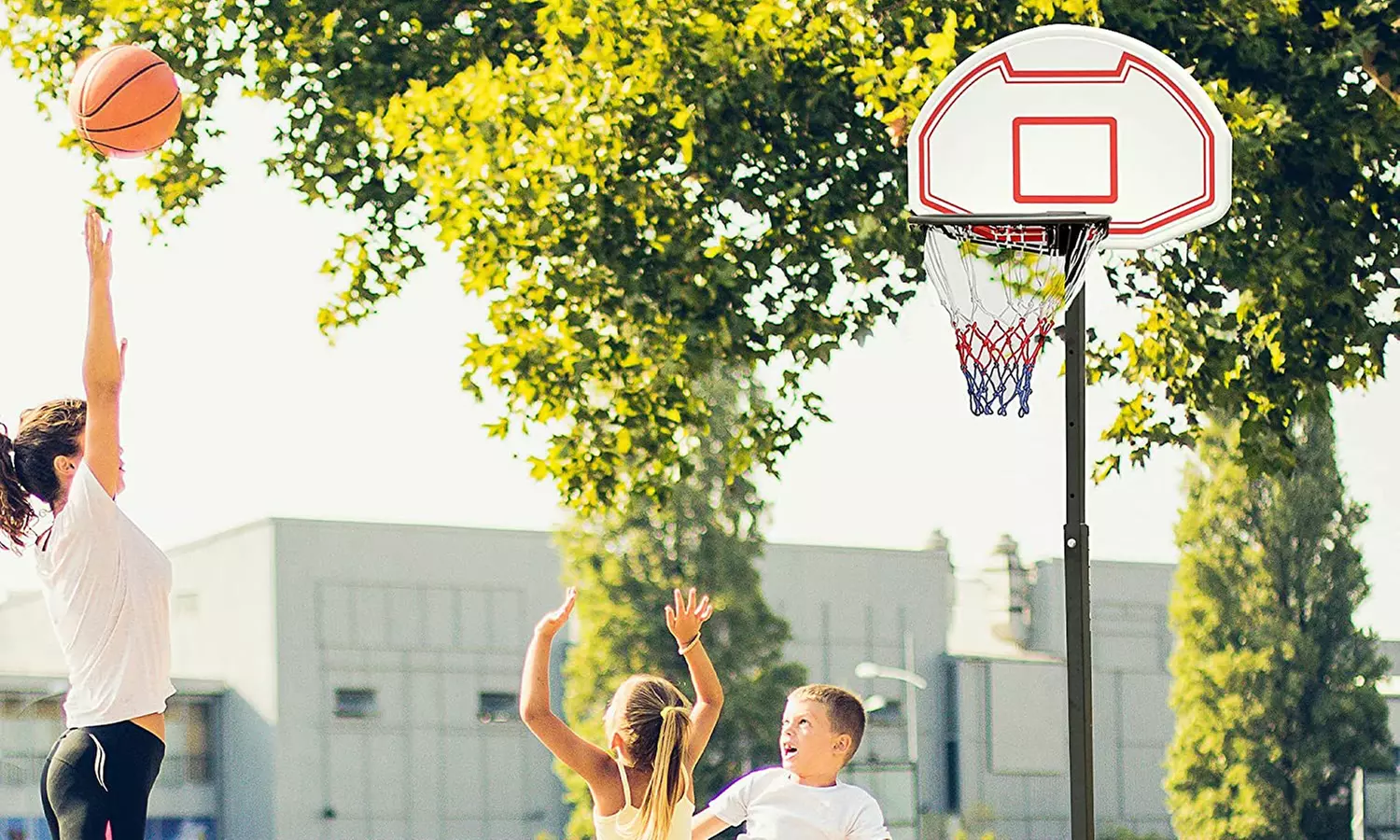 HomCom Portable and Adjustable Basketball Stand