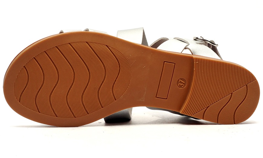 Image 3: Divaz Luxe Sienna Sandal, Vegan-Friendly with Adjustable Fit