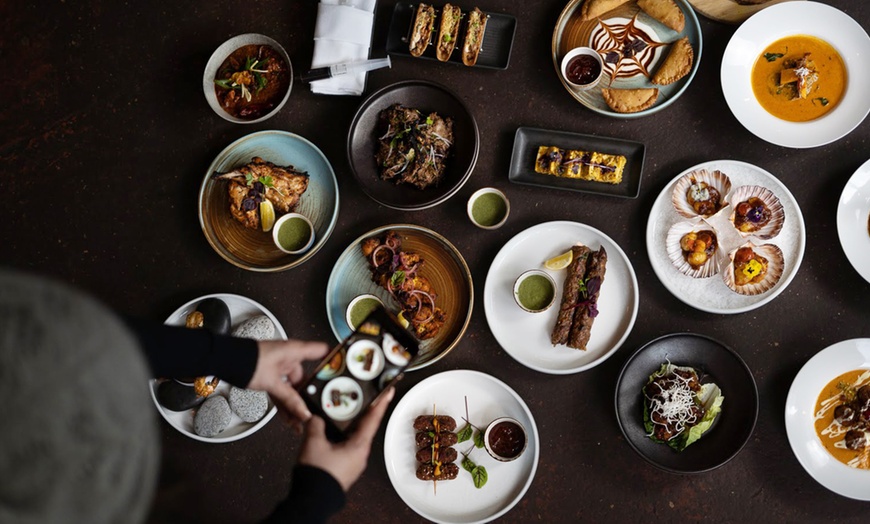 Image 2: Premium Veg or Non-veg Indian Dining for 2, 4, or 6 with Dessert