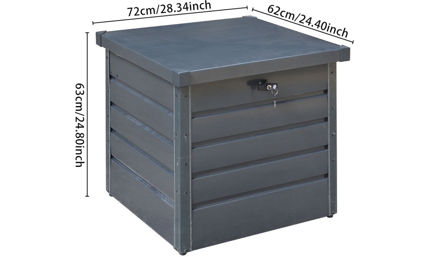 Image 9: Outdoor Metal Lockable Storage Box