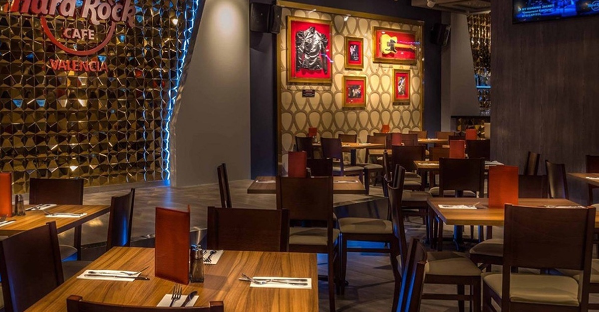 Menús para dos personas en Hard Rock Cafe Valencia