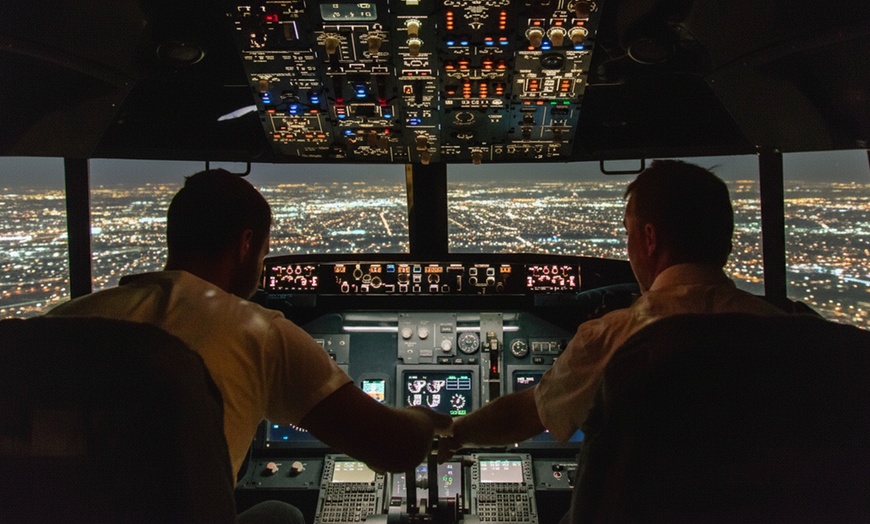 Image 1: 30-, 60- or 90-Minute Jet Flight Simulator Experience for One Person
