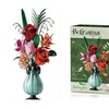 Image 5: Blumenstrauß-Baustein-Set mit Vase