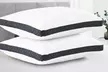 2Pack Gusseted Pillows - Microfiber Breathable Down Bed Pillow Pair by Lux Decor - Second Medium