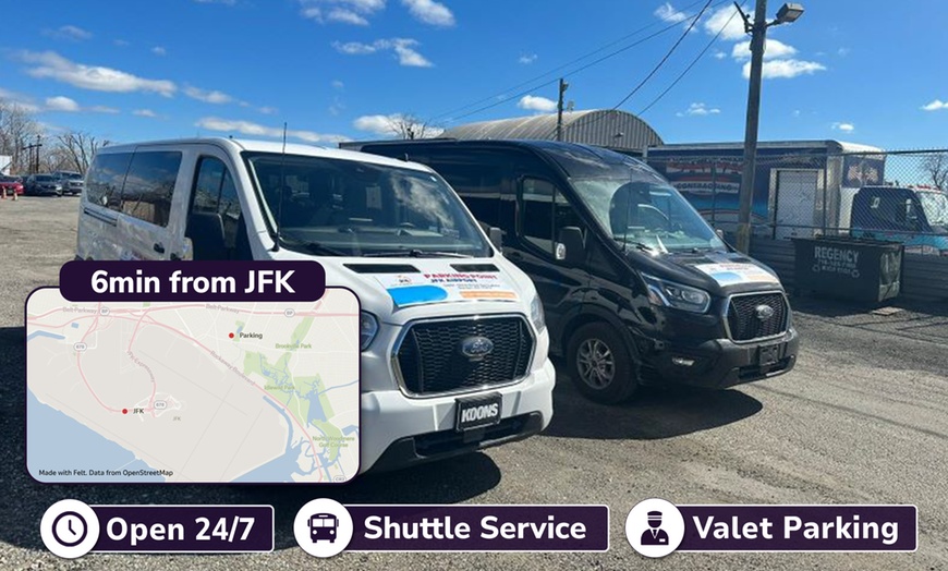Image 1: 3, 5, 7, or 14 Days of Valet Airport Parking at JFK