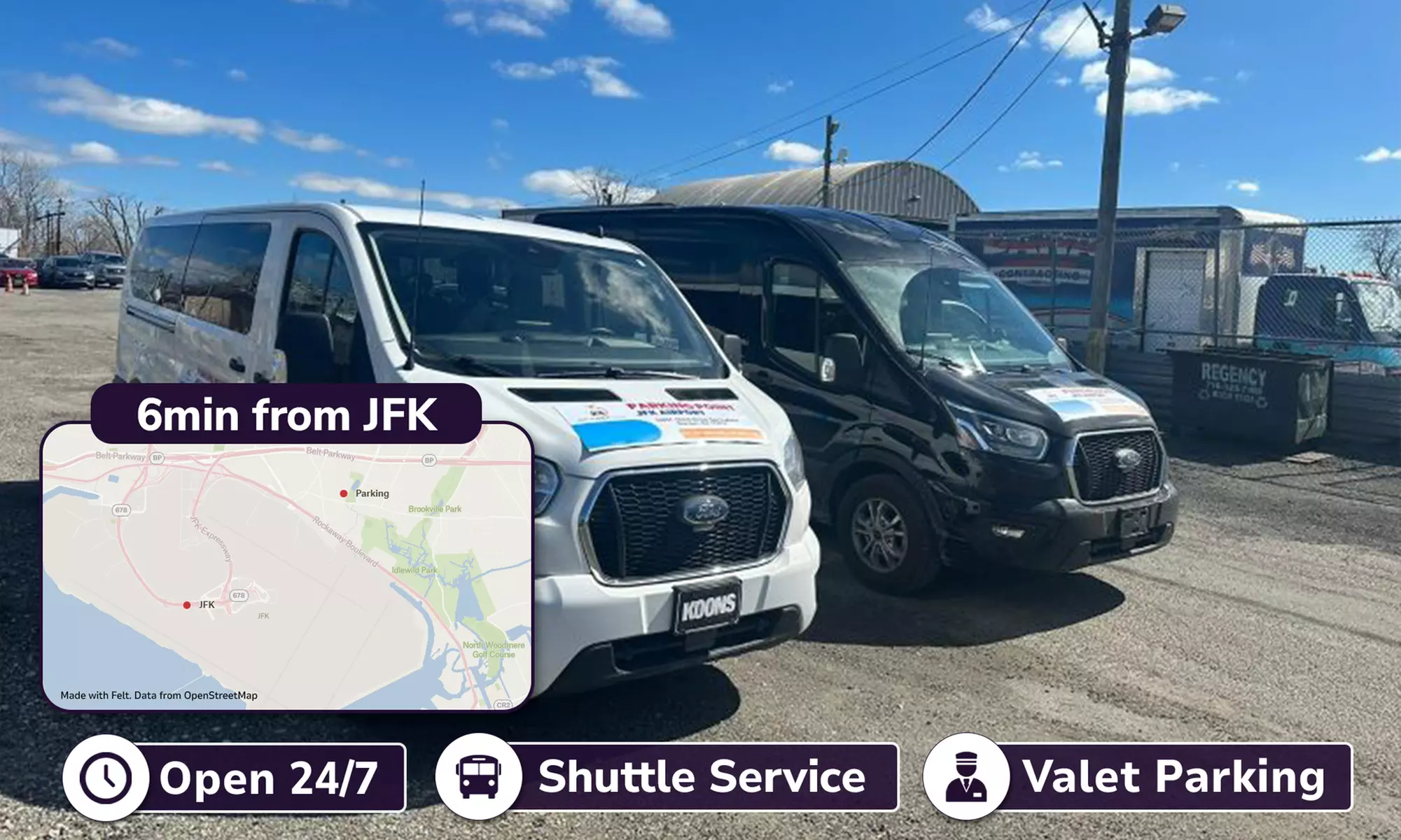 3, 5, 7, or 14 Days of Valet Airport Parking at JFK