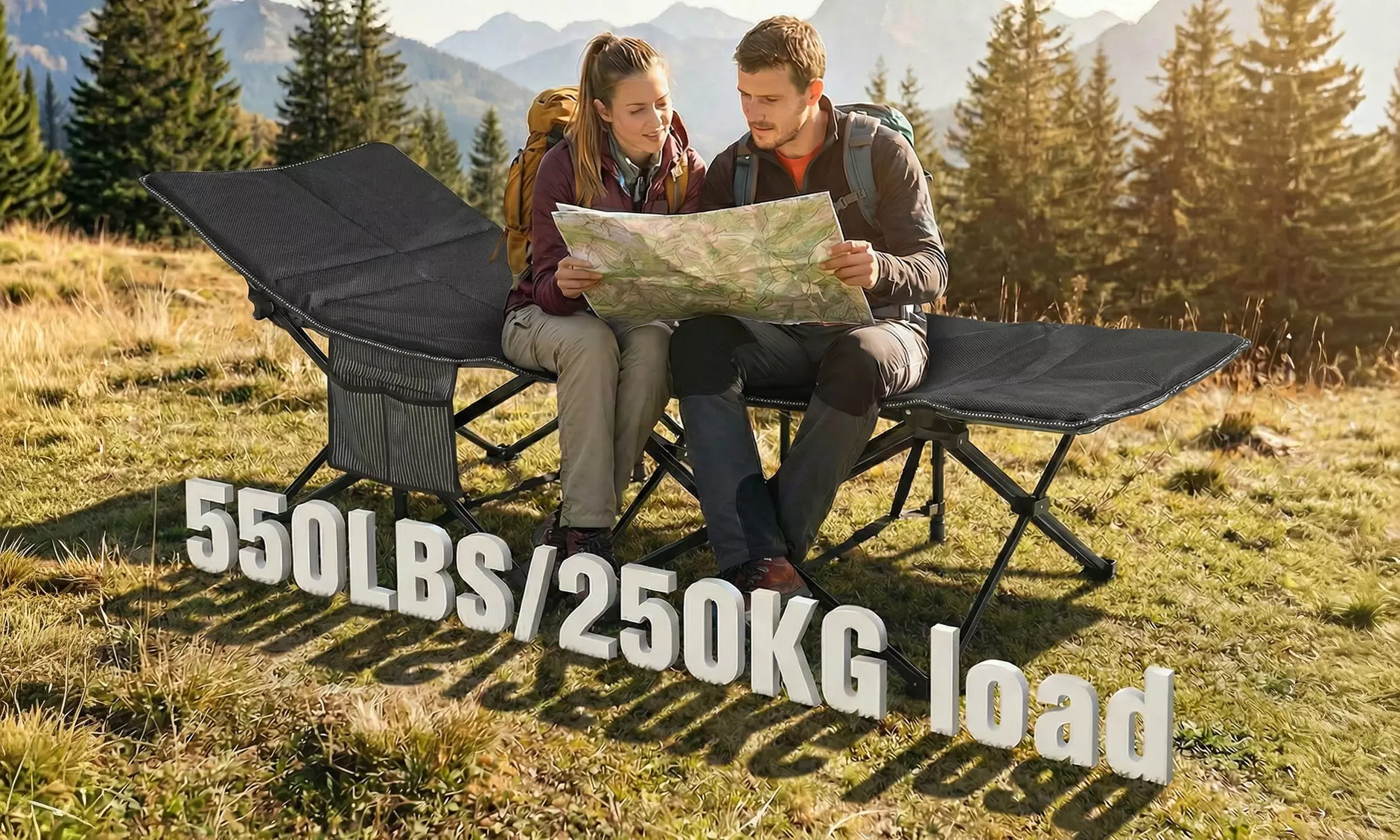 Levede Heavy Duty Portable Folding Camping Bed With Carry Bag