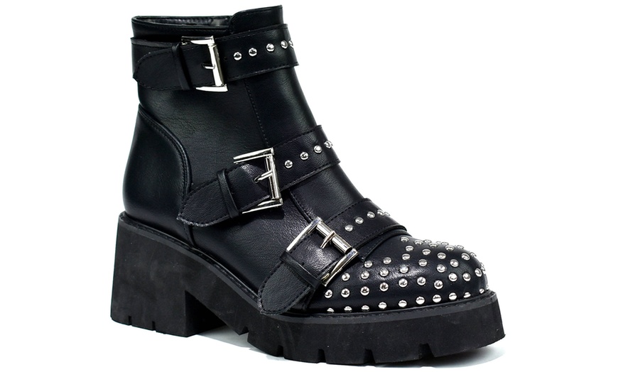 Image 4: Diamante Ankle Boots