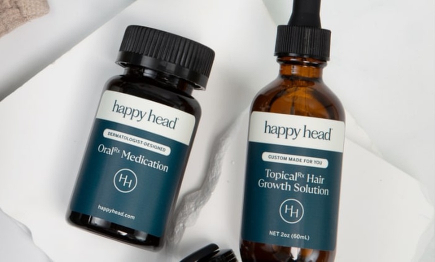 Image 2: Receive A Free Dermatologist Consultation with Big Savings on Rx Hair Growth Solutions At Happy Head