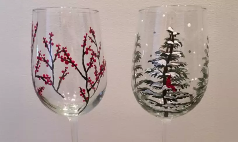 Holiday Wine Glass Painting Class – Create Custom Gifts!