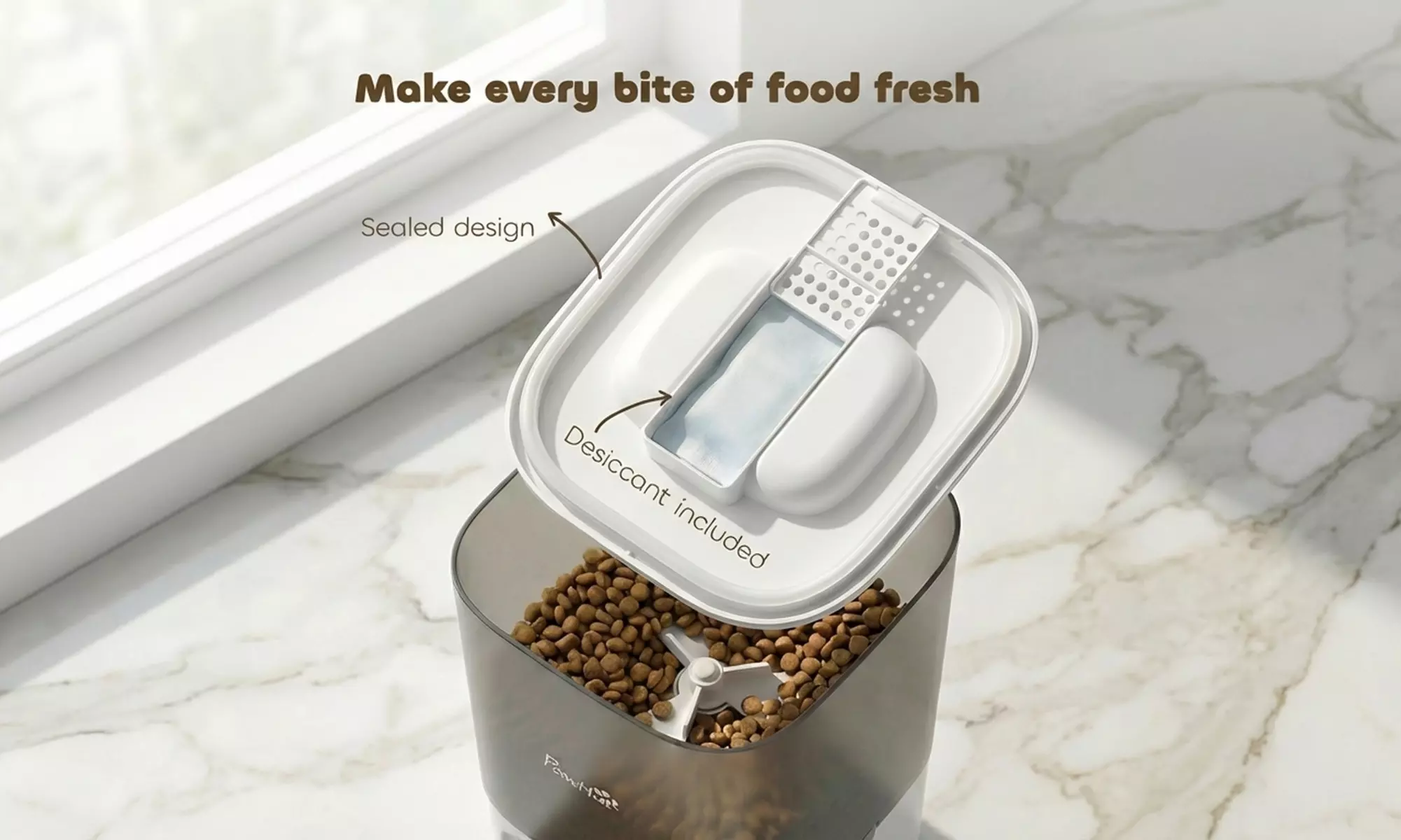 PawHut 4.5L Automatic Cat Feeder with Voice Recorder