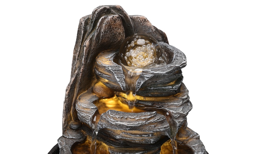 Image 13: Outdoor LED Rockery Water Feature with 4 Styles