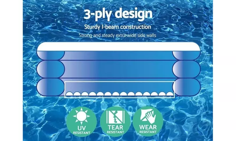 Inflatable Above Ground Pool 305x183x56cm