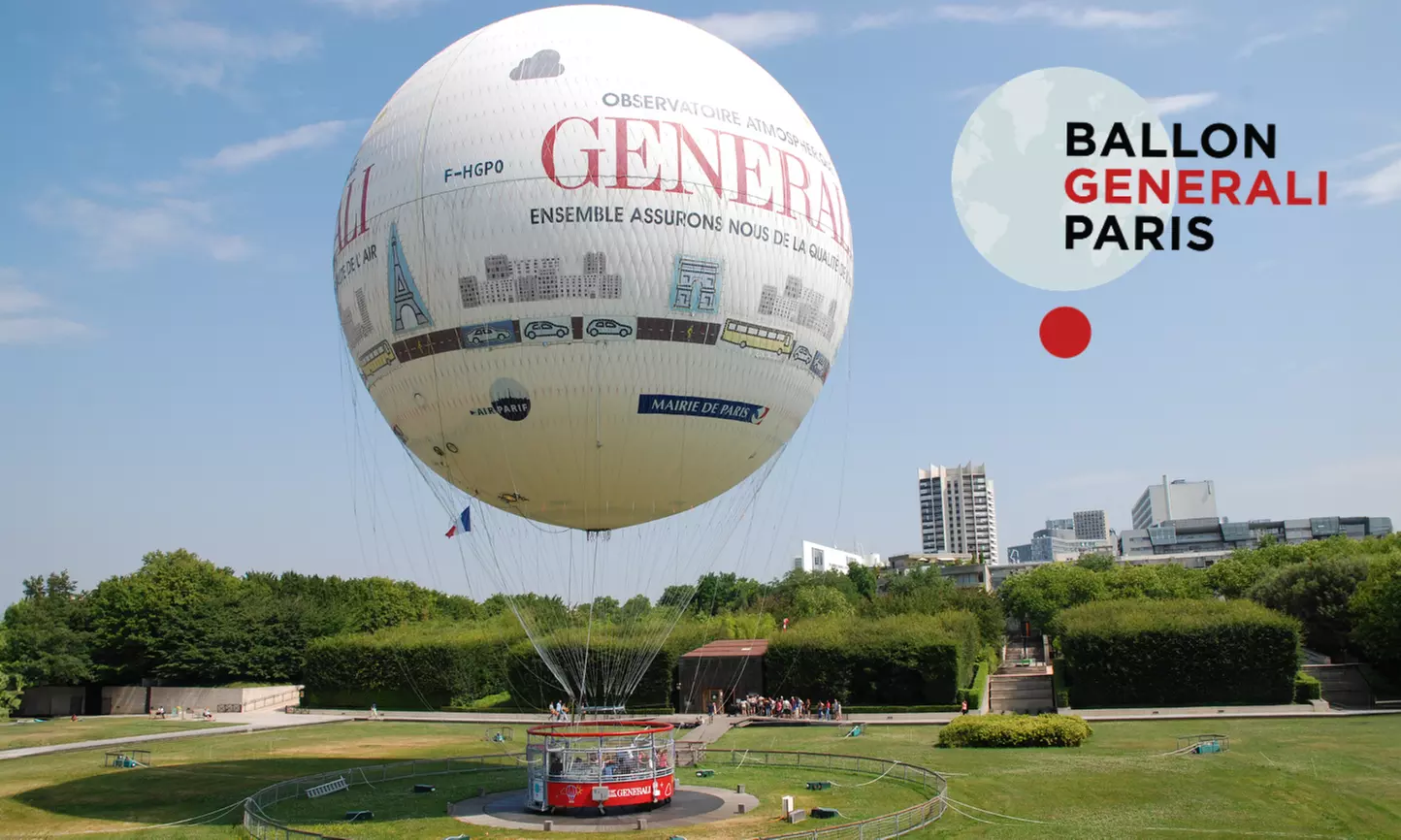 Vol à 150 m de haut, à bord du Ballon de Paris Generali : places enfant et/ou adulte (jusqu'à 37% de remise) - Primary Image