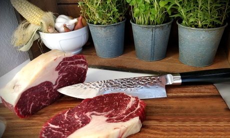 Couteau de cuisine en acier de Damas