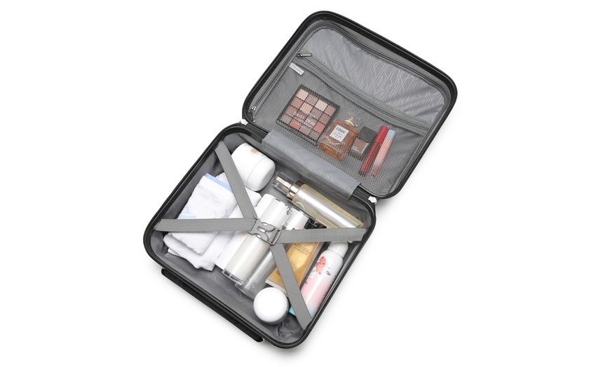 Image 13: KONO 20-inch Colourful PP Hard Shell Suitcase Hand Luggage with Lock