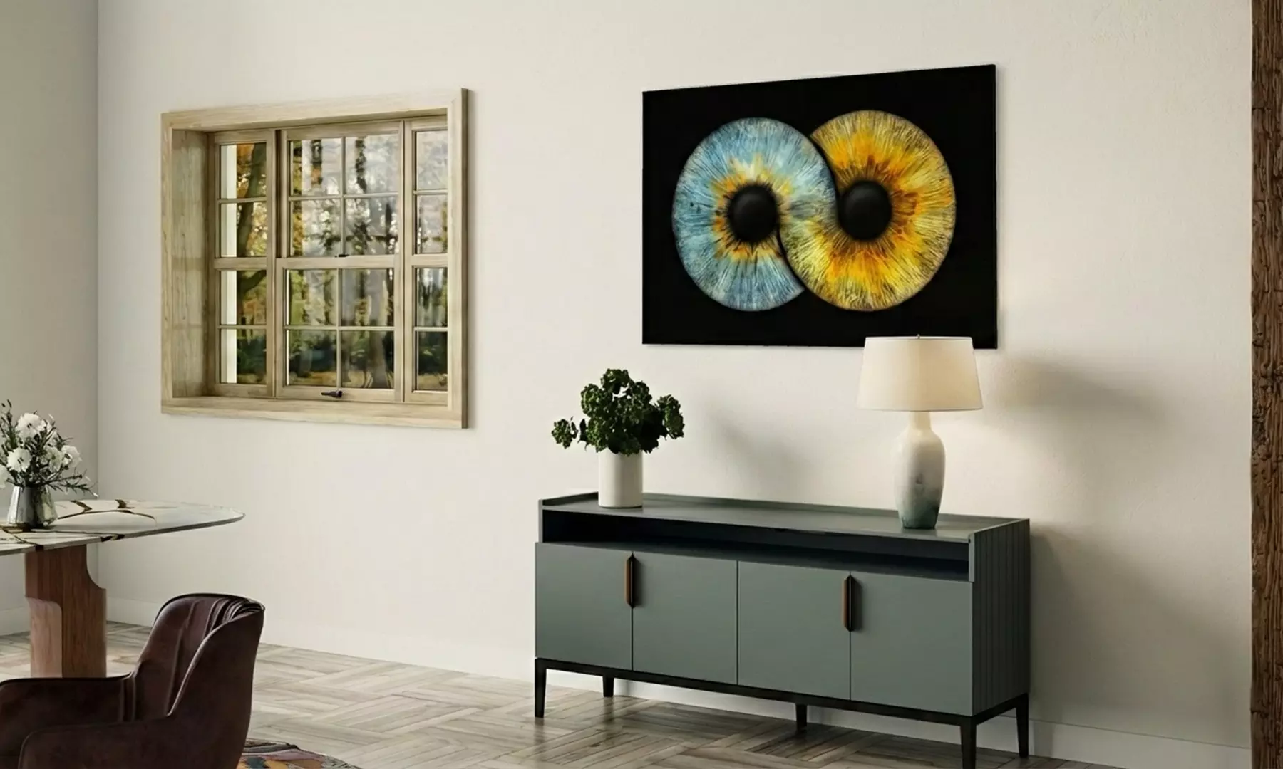 EYEPIXX® IRIS-Fotoshooting inkl. Datei & Effekt oder opt. mit Leinwand