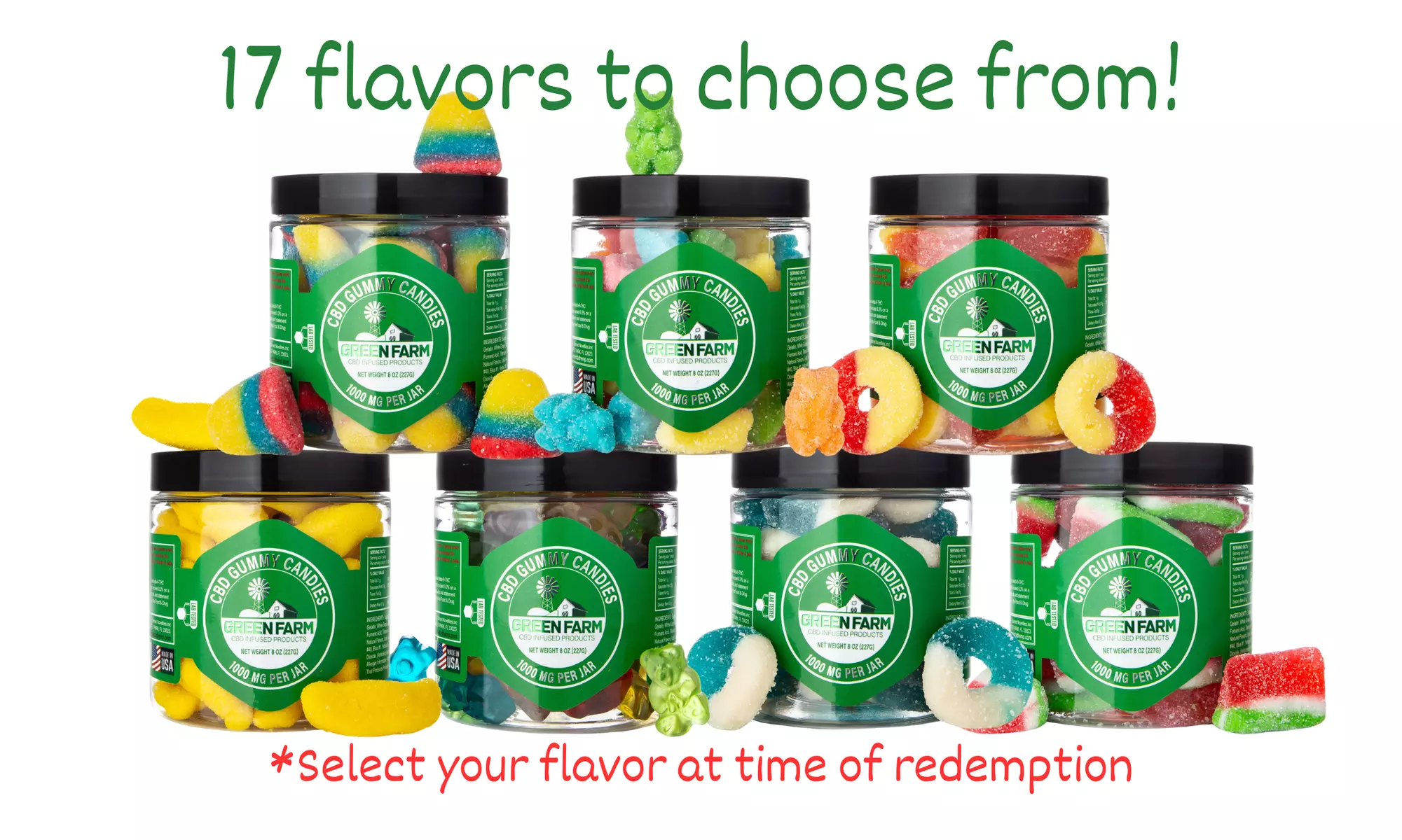 Green Farm Organic CBD Gummies – Potent 500mg–5000mg