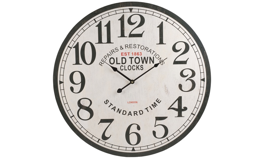 Image 4: Large Shabby Chic Wall Clock