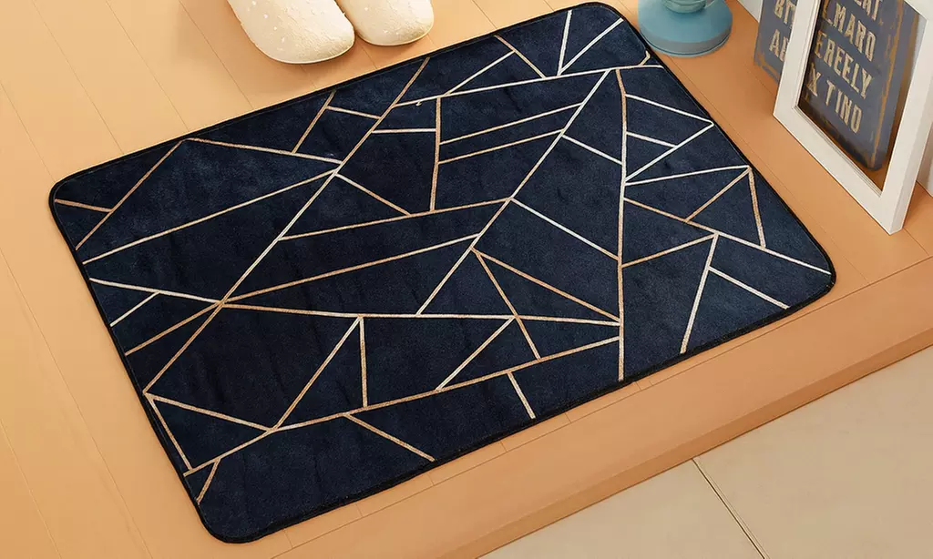 Alfombras Graphic negro y dorado