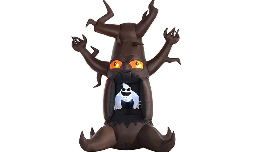 Image 3: HomCom Halloween Inflatable Tree with LED Lights