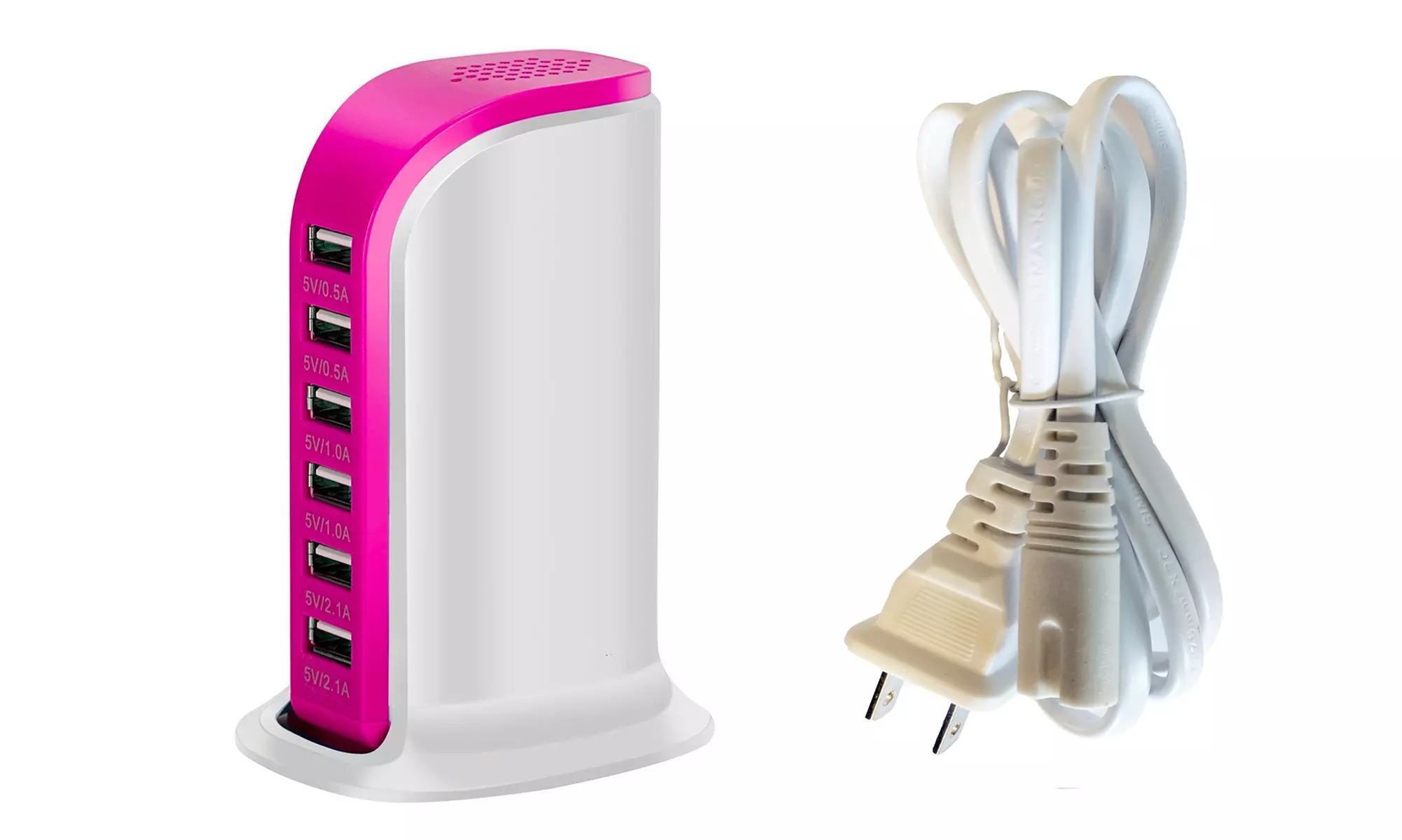 Zummy 30W Multi 6 Port USB Charger Rapid Charging Station Desktop Hub