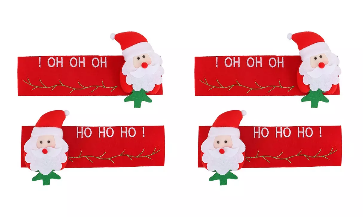 Christmas Fridge Door Handle Covers Set Protector Christmas Decorations