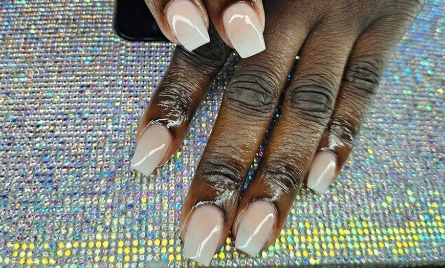 Image 2: Acrylic or Gel Manicure with Nail Design