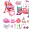 Image 1: Deao 14'' My First Baby Doll Play Set with 15-Piece Accessories 