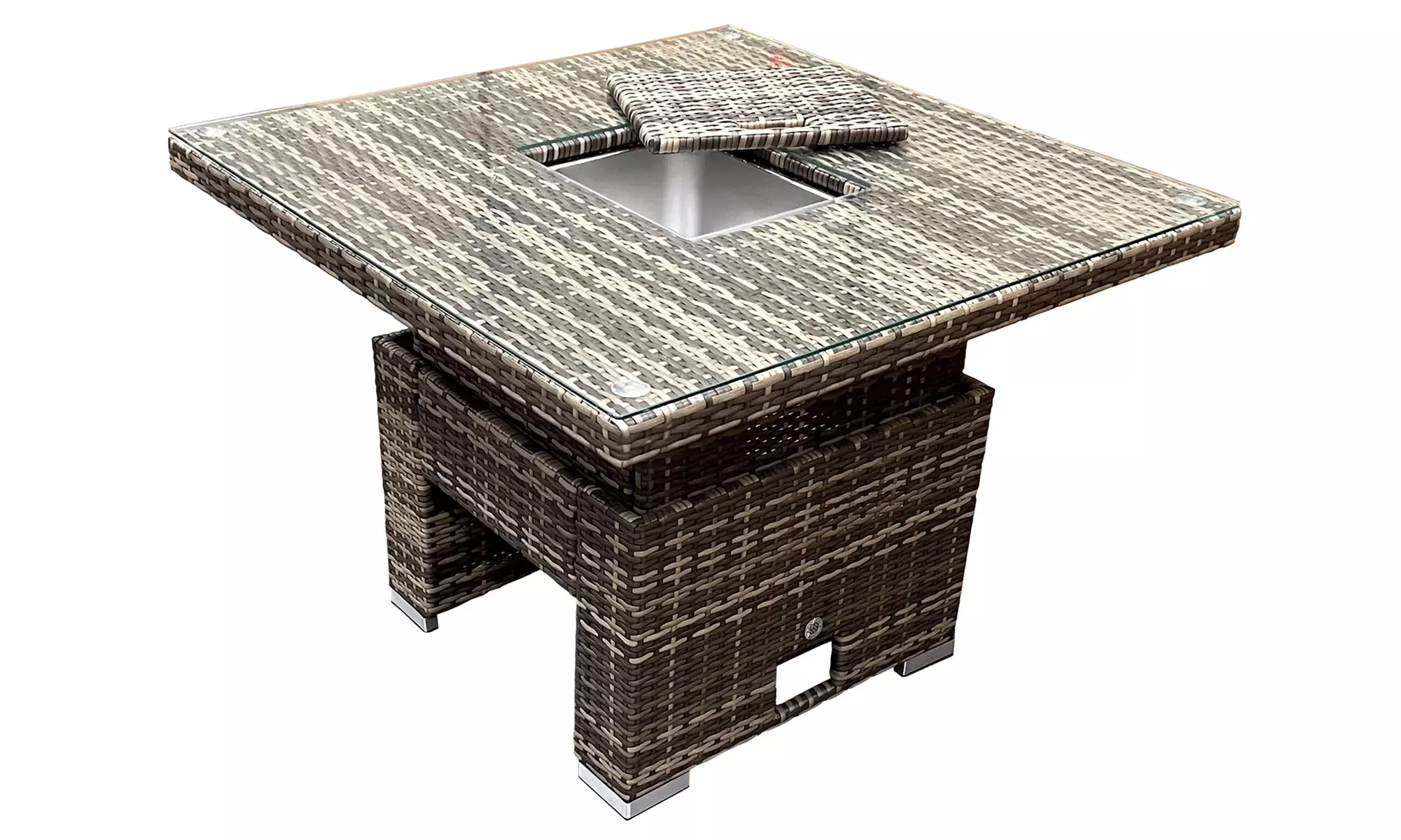 Atlanta Corner Sofa Dining Set with Rising Table and Ice Bucket