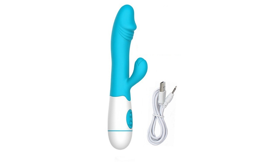 Image 3: Multi Speed G Spot Dildo Rabbit Vibrator