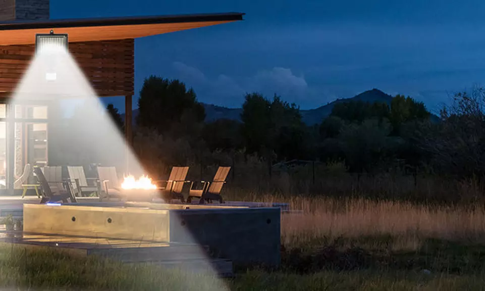 SolarEK 100-LED Passive Infrared Sensor-Activated Solar Security Floodlight - Primary Image