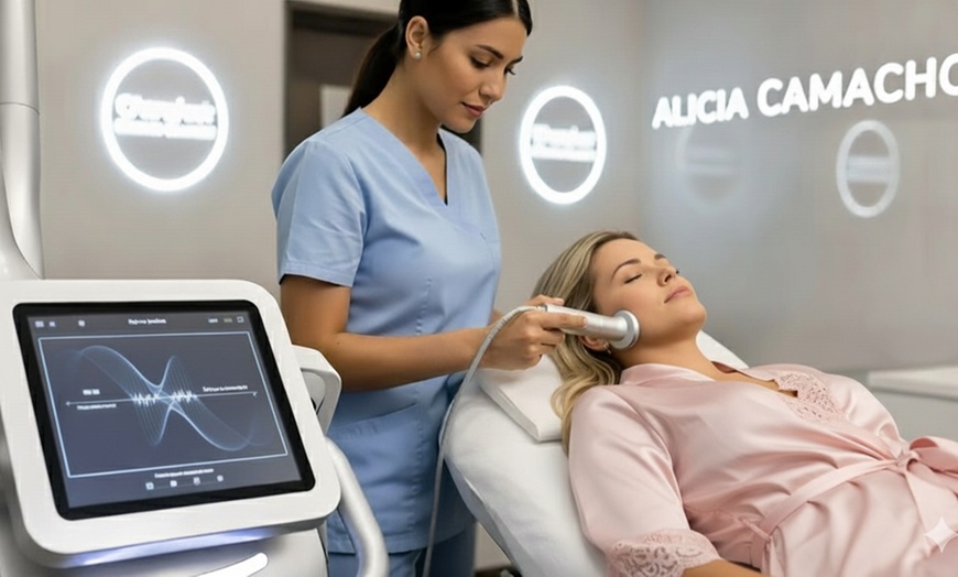 Image 1: Limpieza facial 6 en 1, con microdermoabrasión y radiofrecuencia