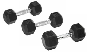 Rubber Hex Dumbbell