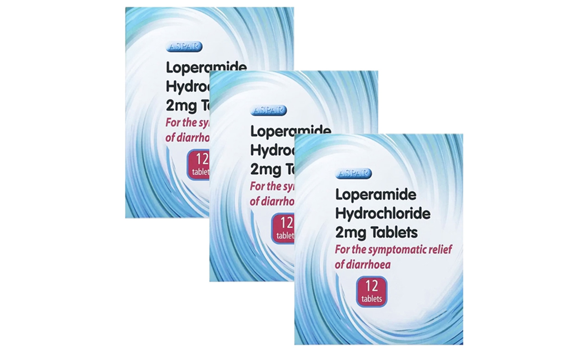 Loperamide Hydrochloride 2mg - Diarrhoea Relief 12 Tablets
