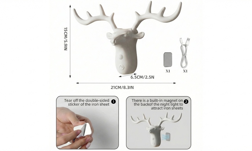 Image 5: Deer-Shaped Motion Sensor Light 