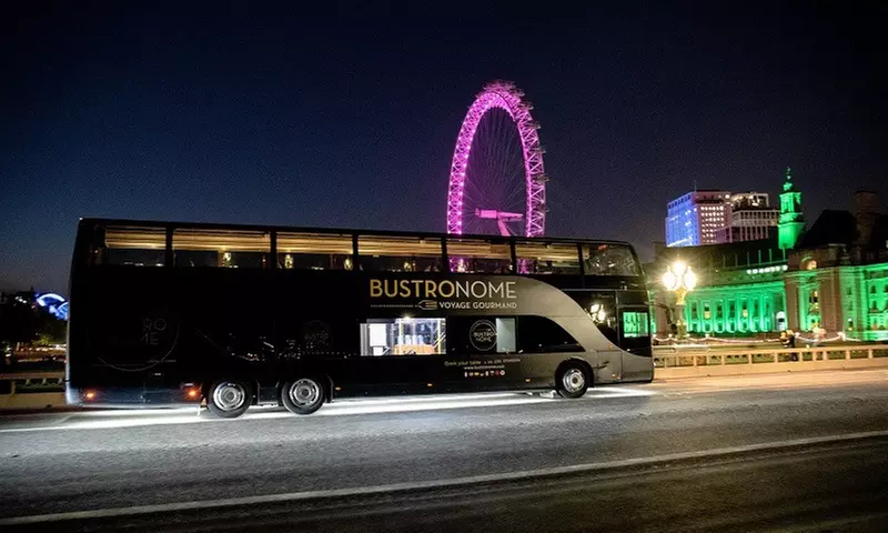 Four-Course Lunch or Six-Course Dinner and Bus Tour with Bustronome (20% Off) - Primary Image