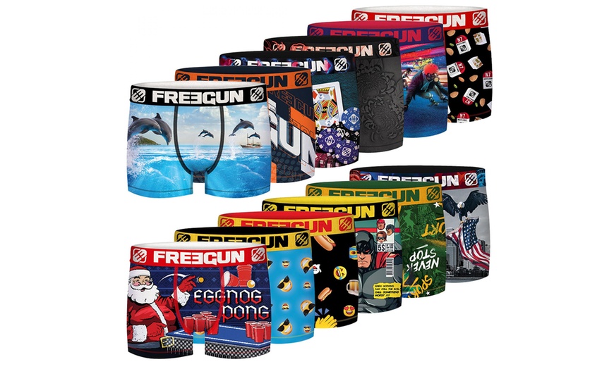 Image 11: Lot de boxers surprise Freegun pour homme en microfibre
