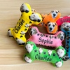 Image 12: One or Two Custom Pet Toys - Custom Frisbees or Bones Available!