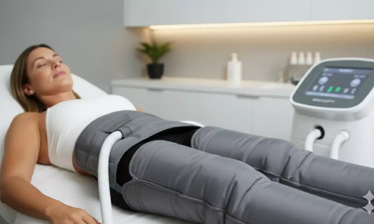 2 o 4 sesiones de estimulación electromagnética y presoterapia para 1 persona en Belleza y Bienestar - Primary Image