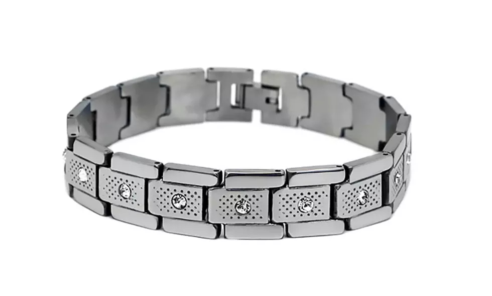 Men's Stainless Steel Cubic Zirconia Bracelets