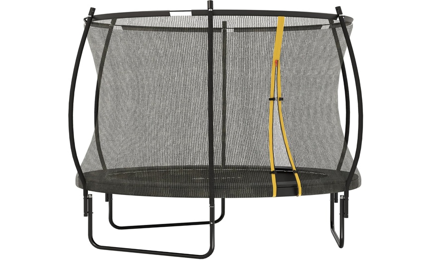 Image 3: 8ft Trampoline with Enclosure Net and Spring Cover