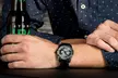 Men's Akribos 12 Diamond Markers Multi-Function Stainless Steel Bracelet Watch - Second Medium