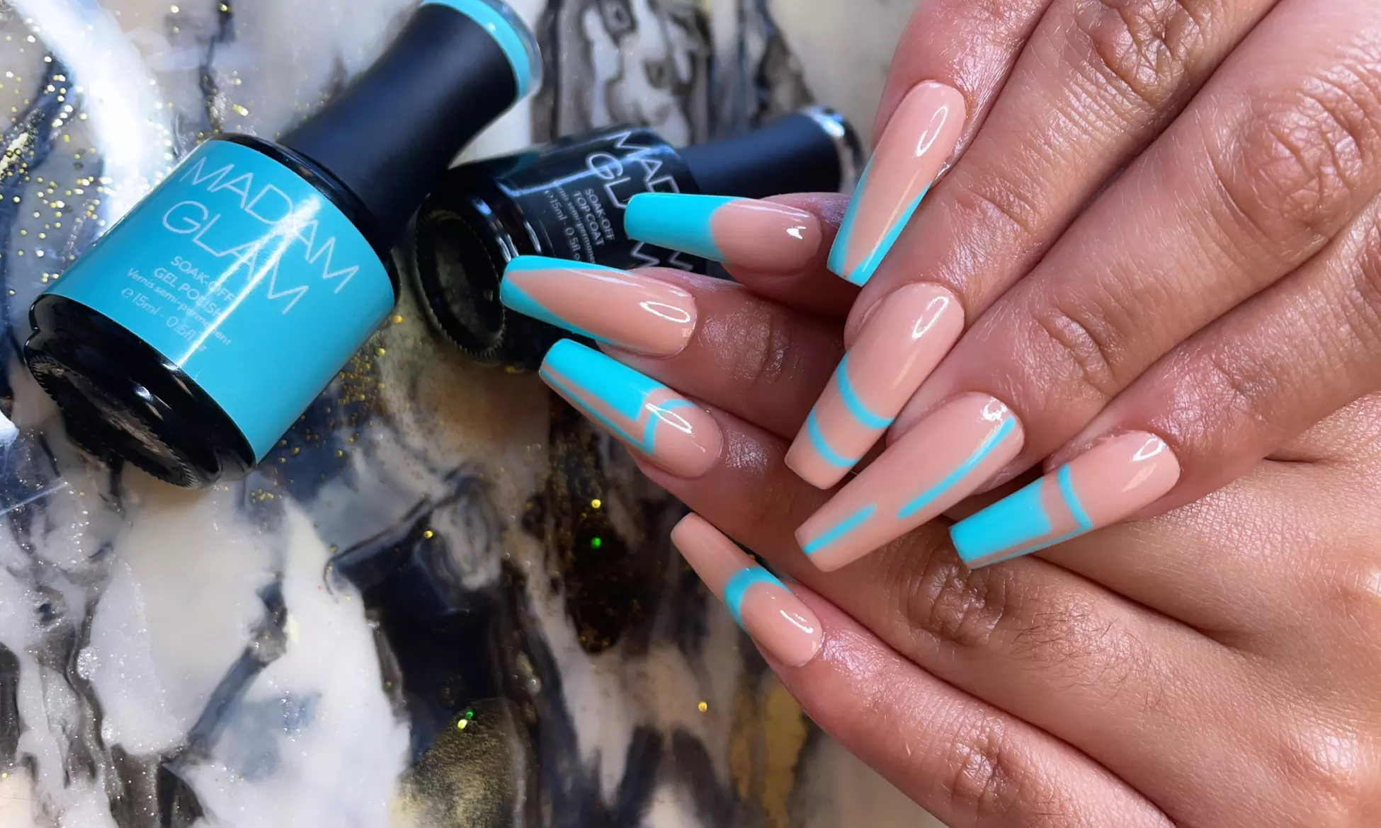 Gel X Nails with Designs or No-Chip Manicure with Optional Pedicure