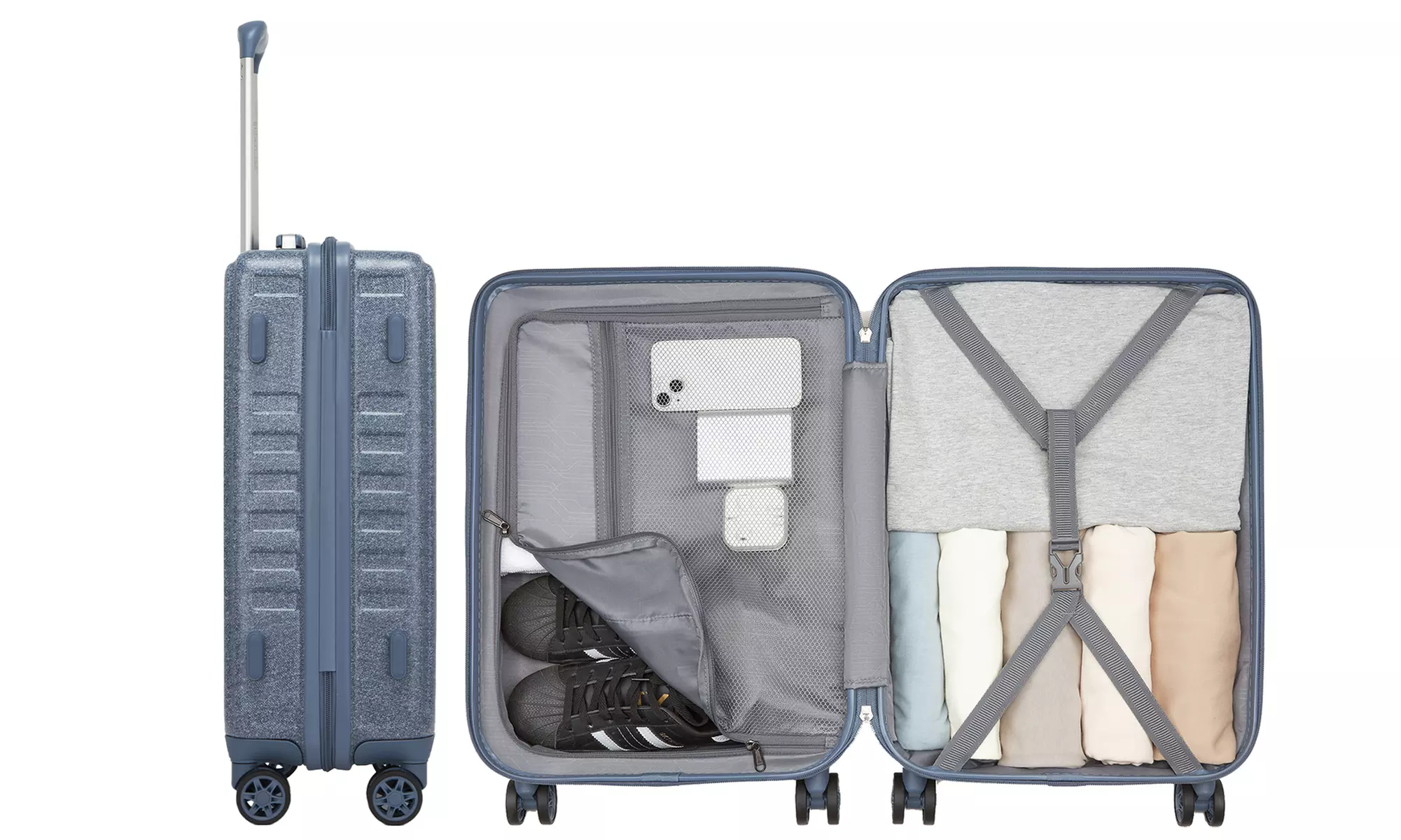 Koffer of 3-delige kofferset met harde buitenkant