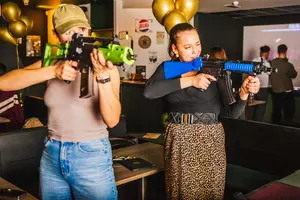 Aim, Fire, and Sip: Shooting Simulator Session with Drinks at Point Blank (Save Up to 44%)