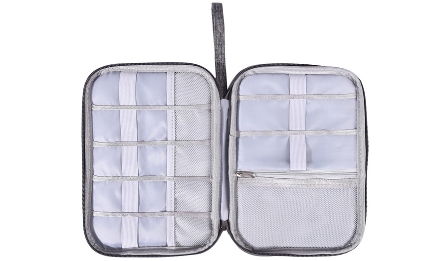 Image 12: Electronic Organizer Travel Cable Organizer Bag for Hard Drives, Cables, Charger