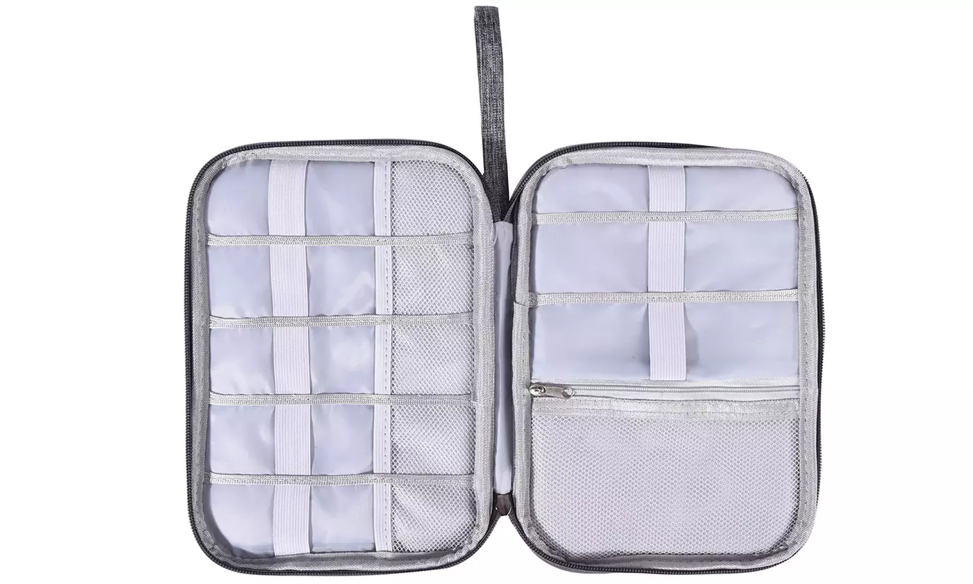 Electronic Organizer Travel Cable Organizer Bag for Hard Drives, Cables, Charger