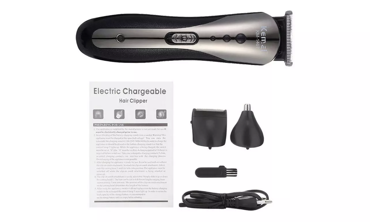 Professional Hair Clippers Trimmer Kit Hair Cutting Machine for Men Barbershop - Second Medium