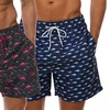 Image 1: Short de bain pour homme à motifs poissons ou flamants roses